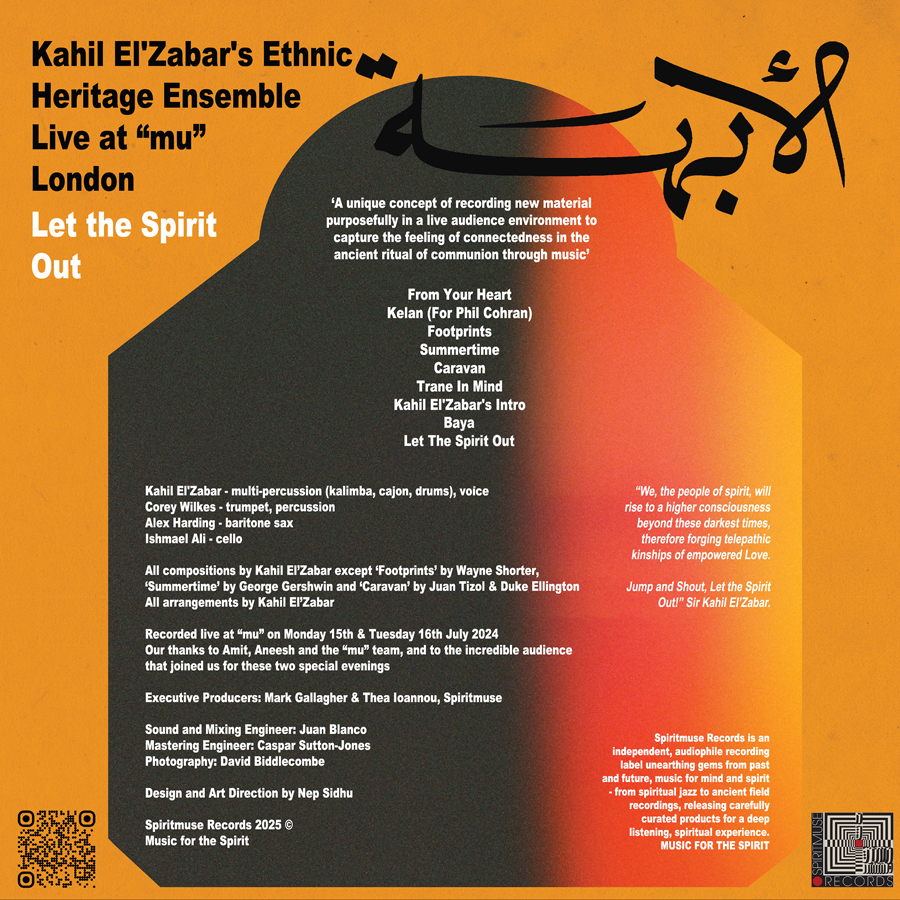 Kahil El'Zabar - Let the Spirit Out, Live at “mu”